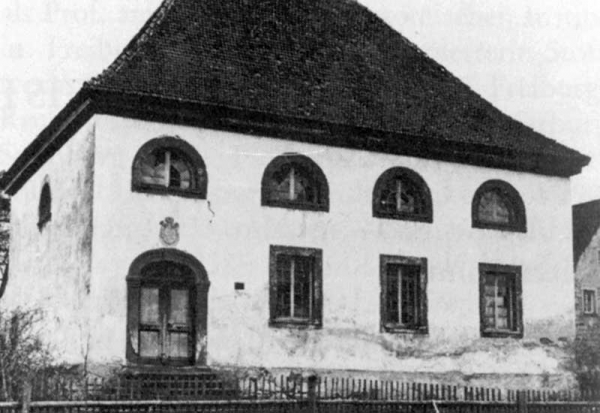 Foto der 1930 abgerissenen Synagoge