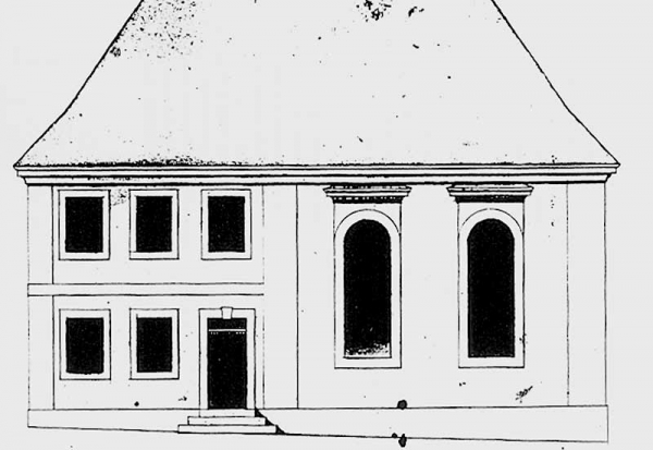 Bauplan für die Synagoge Mühlen.